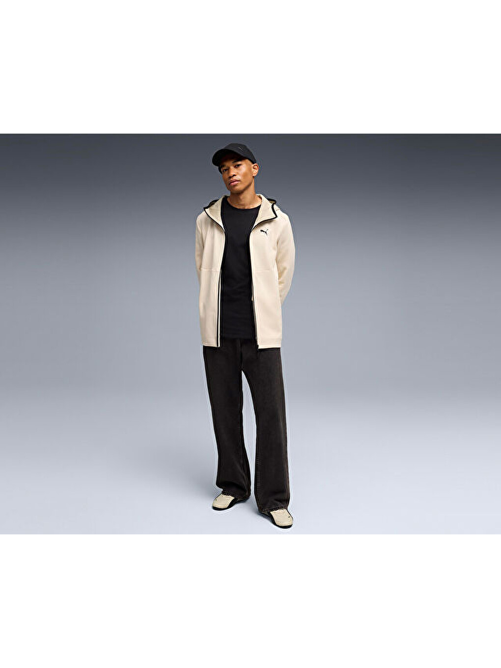 Ekru Pumatech Full-zip Hoodie Erkek Günlük Fermuarlı Sweatshirt 69218587 Krem-5