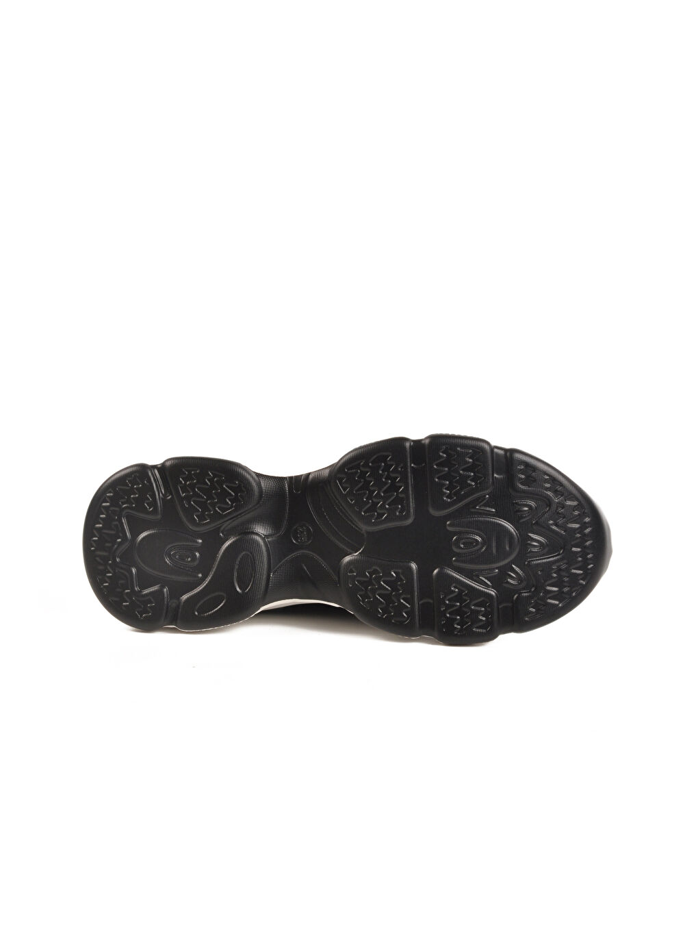 Siyah Hafif Triko Örme Anatomik Kadın Sneaker B064 Z-4