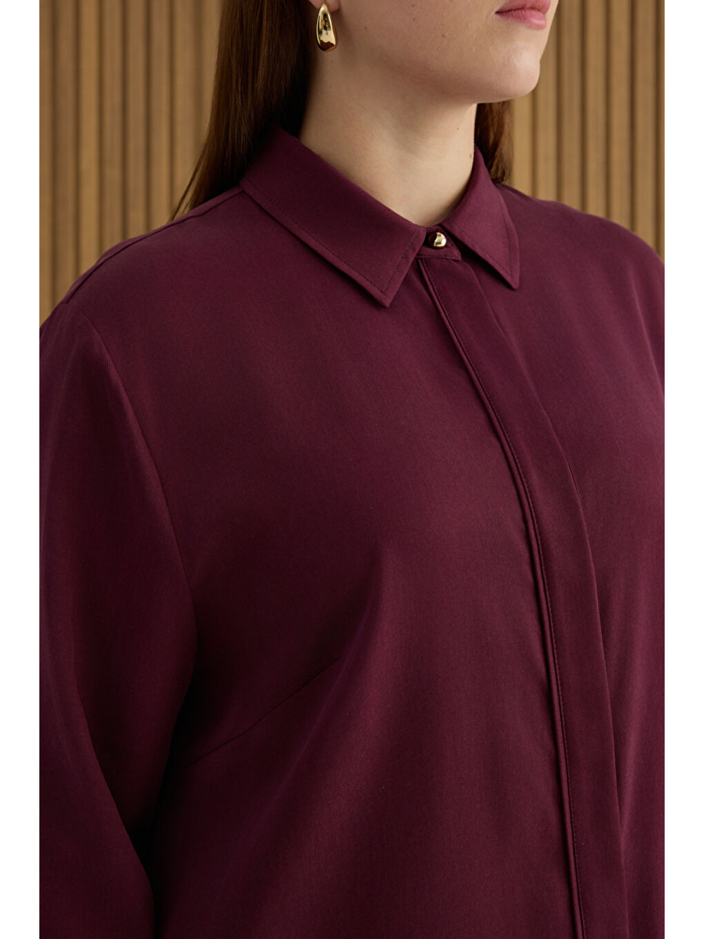 Bordo Lyocell Tunik-3