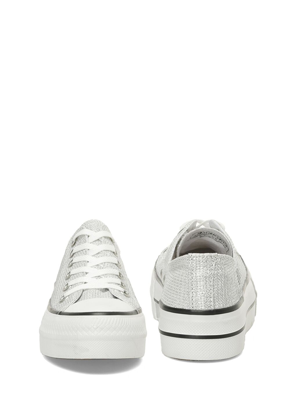 Gri 24S-048 5FX Gümüş Kadın Sneaker-4