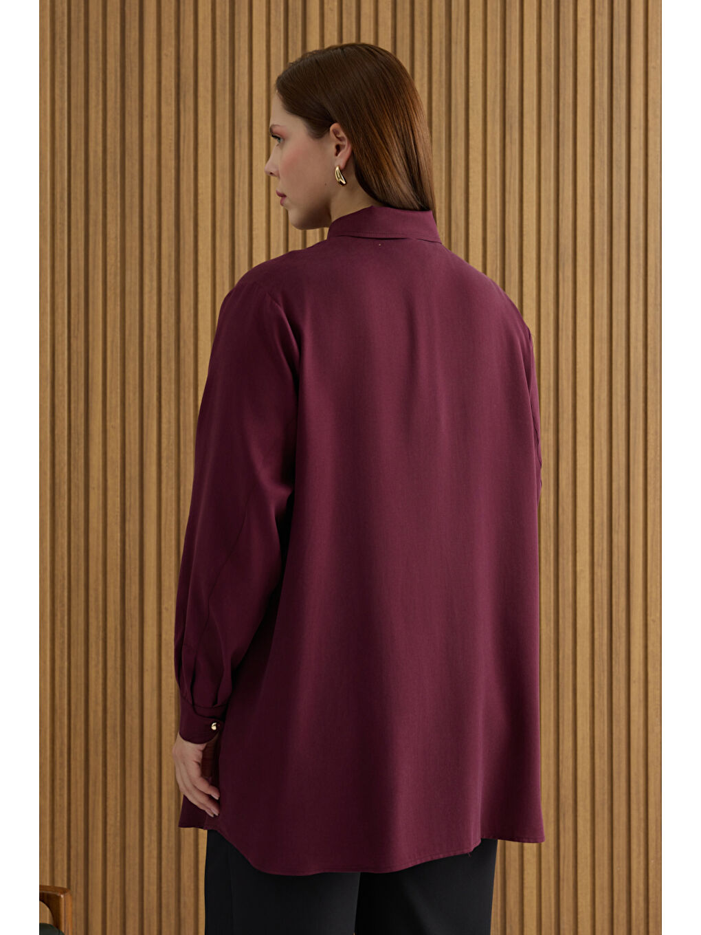 Bordo Lyocell Tunik-4