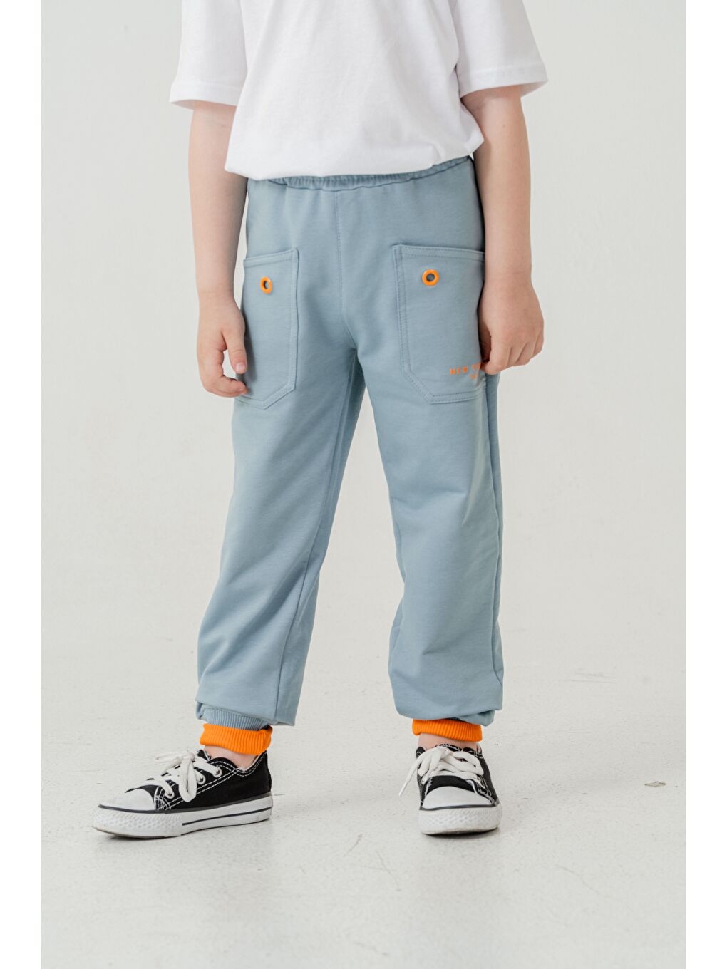 Petrol New York City Skaters Baskılı Cepler Kuş Gözlü Erkek Çocuk Eşofman Altı