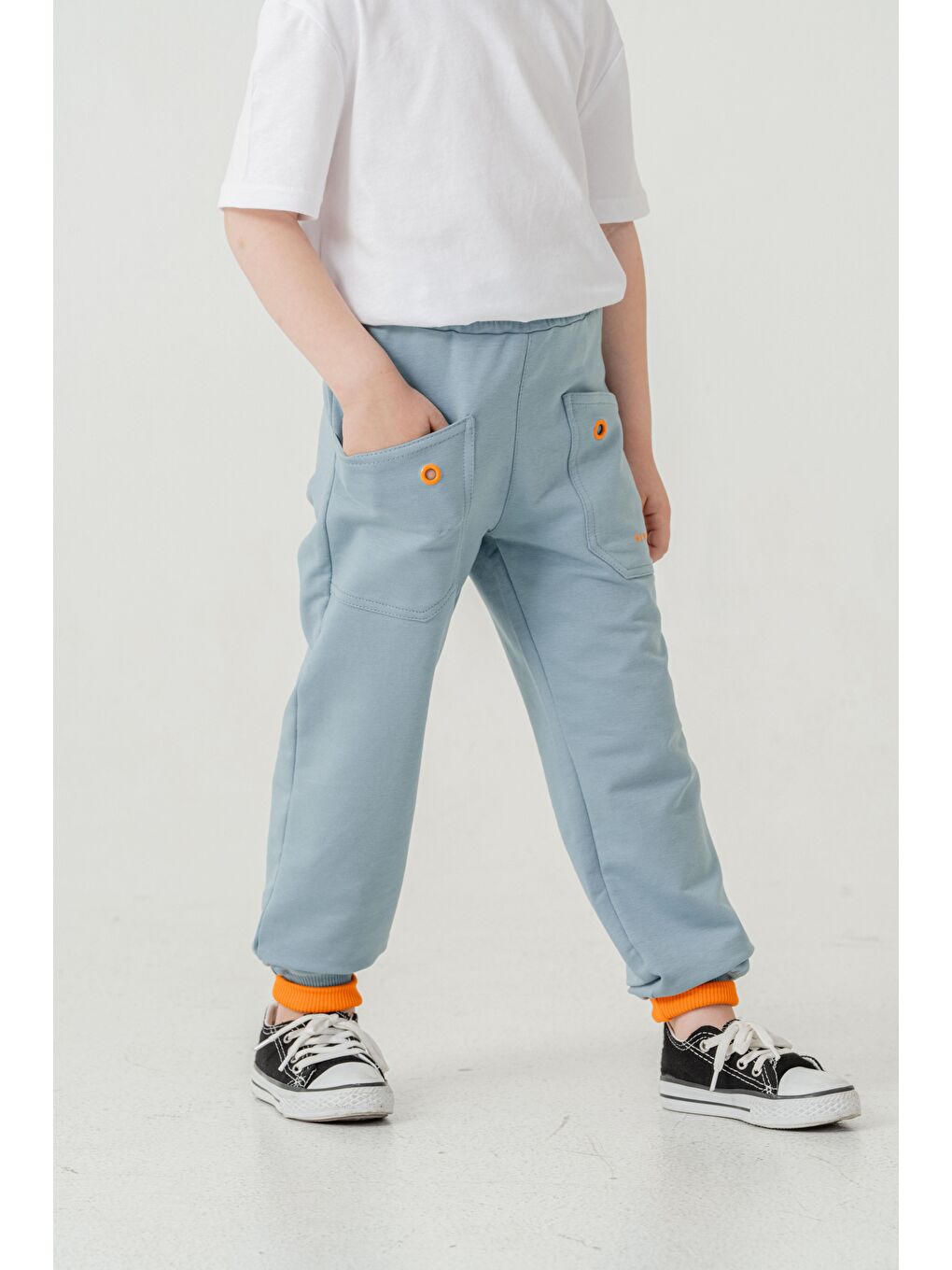 Petrol New York City Skaters Baskılı Cepler Kuş Gözlü Erkek Çocuk Eşofman Altı-1