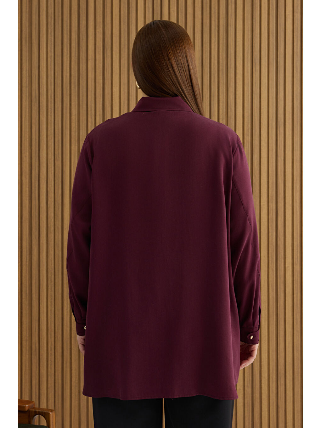 Bordo Lyocell Tunik-5