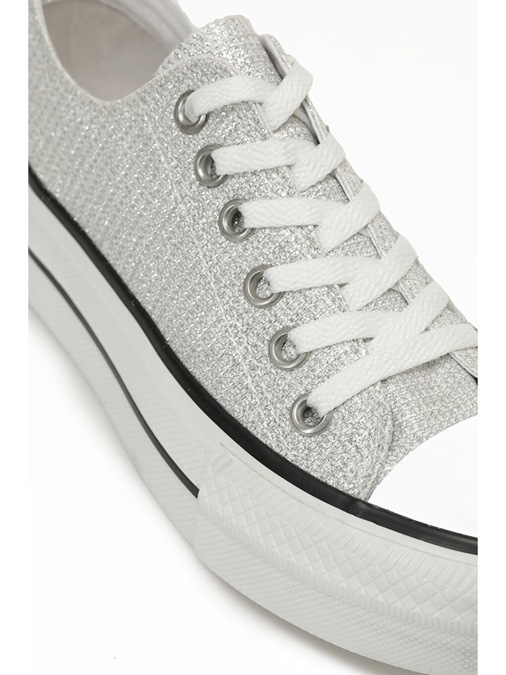 Gri 24S-048 5FX Gümüş Kadın Sneaker-6