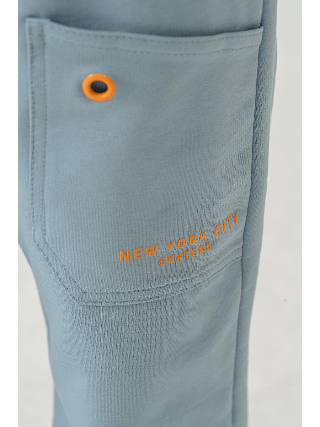 Petrol New York City Skaters Baskılı Cepler Kuş Gözlü Erkek Çocuk Eşofman Altı-4