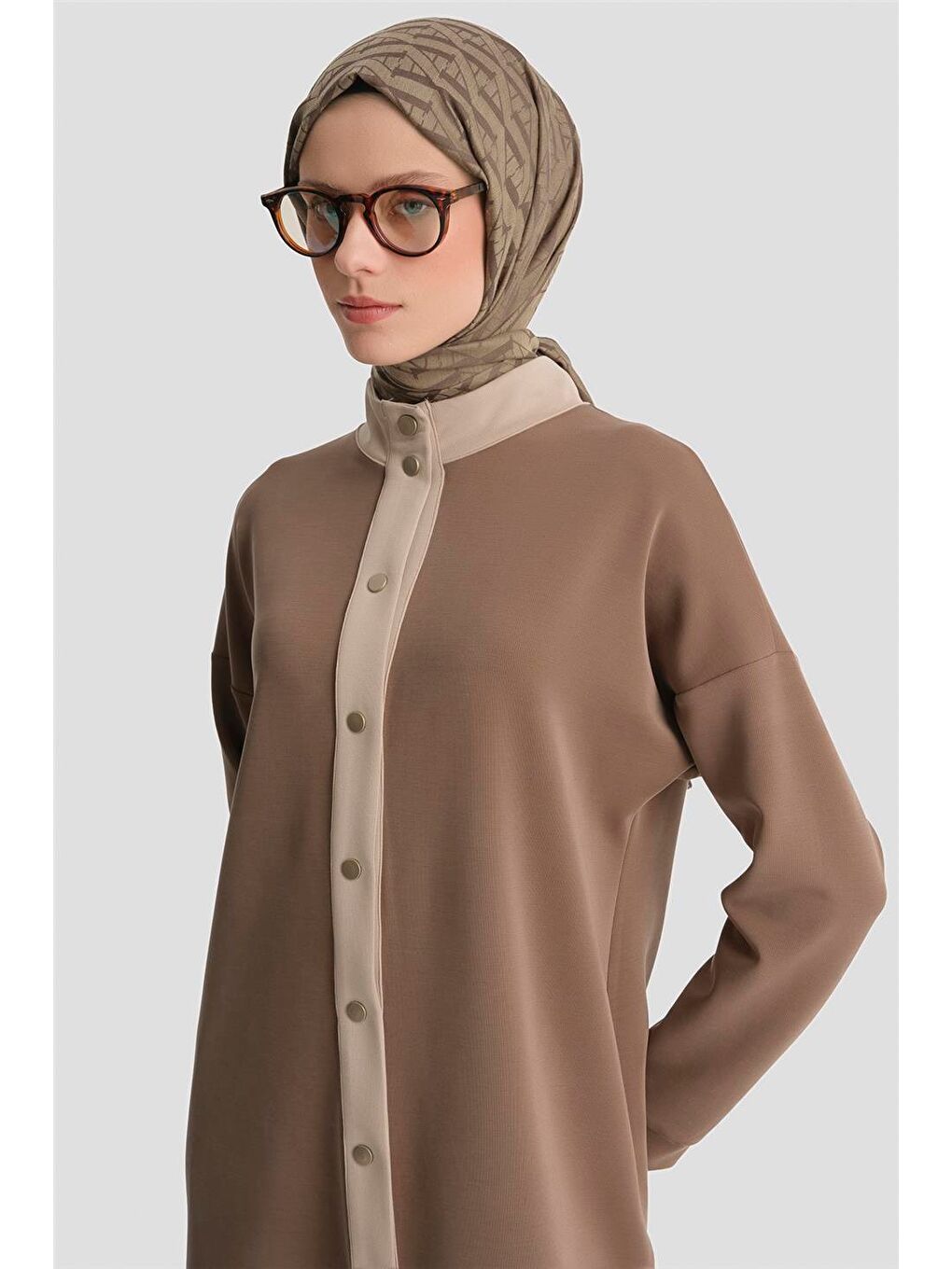 Kahverengi Örme Takım 25Kd7047 Taba-3