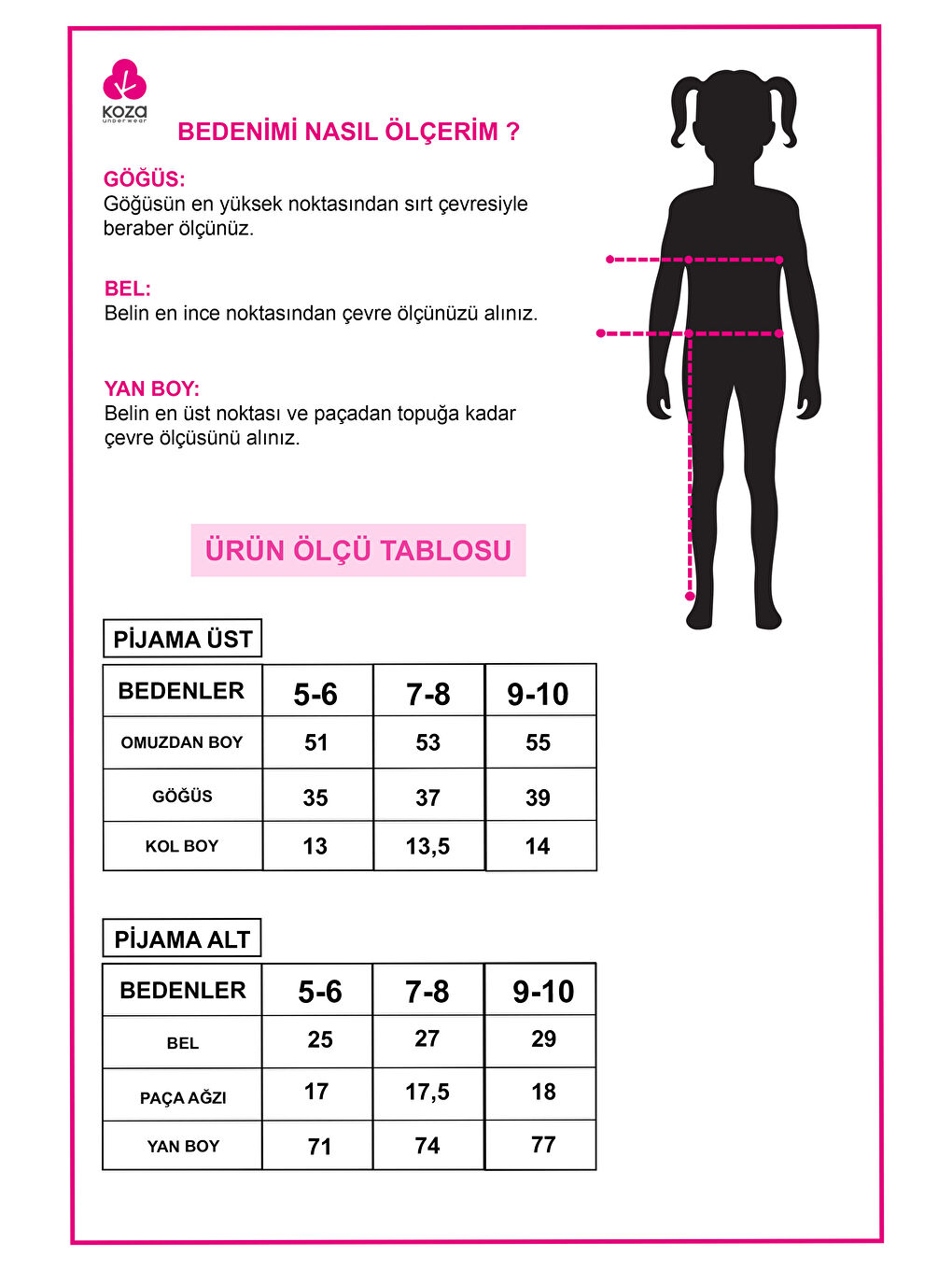 Lila Kız Çocuk Pamuklu Kalpli Desenli Pijama Takımı-4