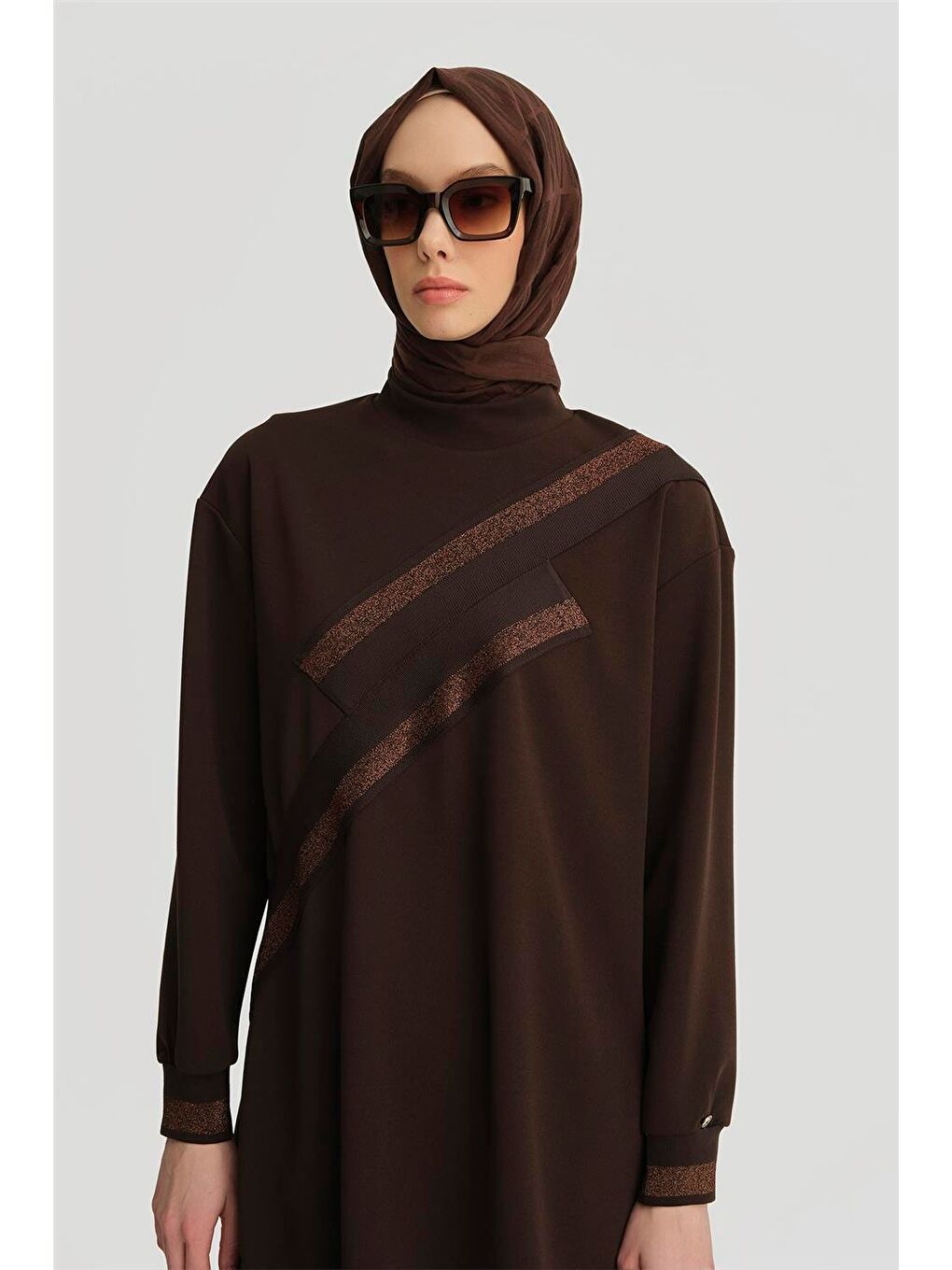 Trend Tunik 24Kt418 Kahverengi-2