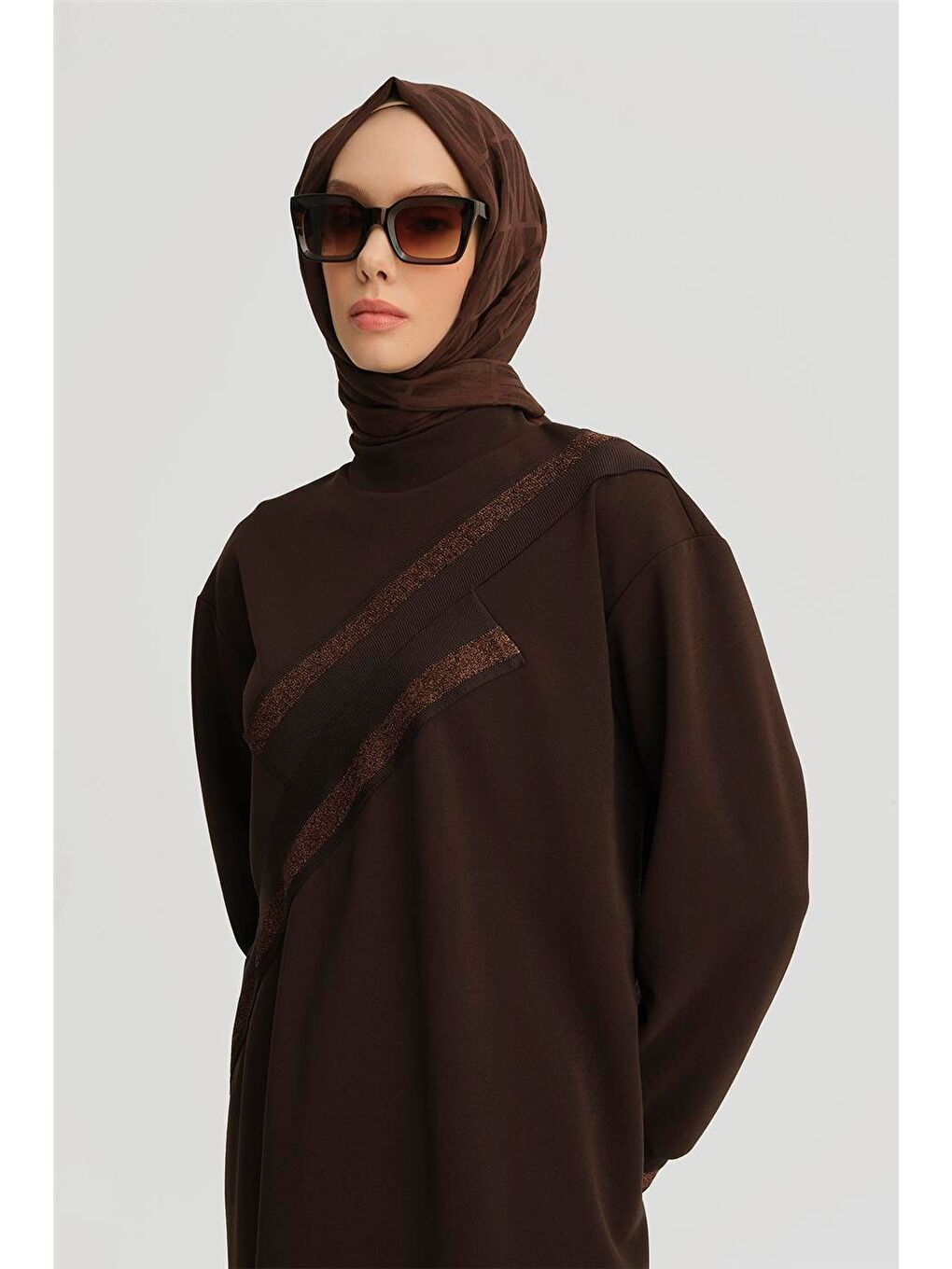 Trend Tunik 24Kt418 Kahverengi-3