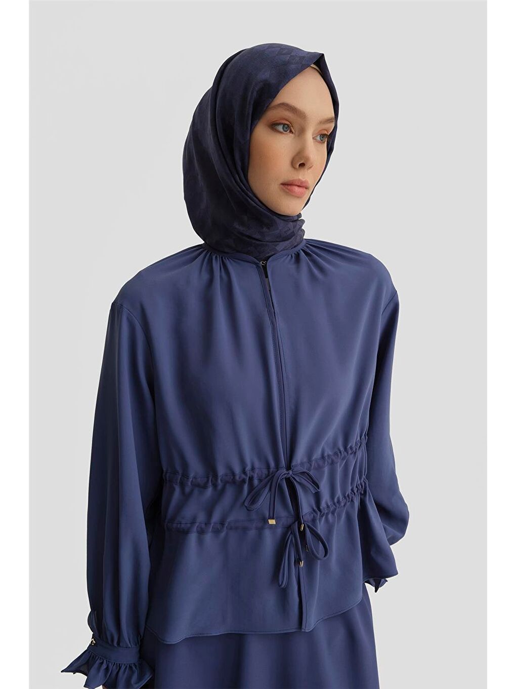 Çift Kemerli Takım 25Y6016 Puslu Mor-3