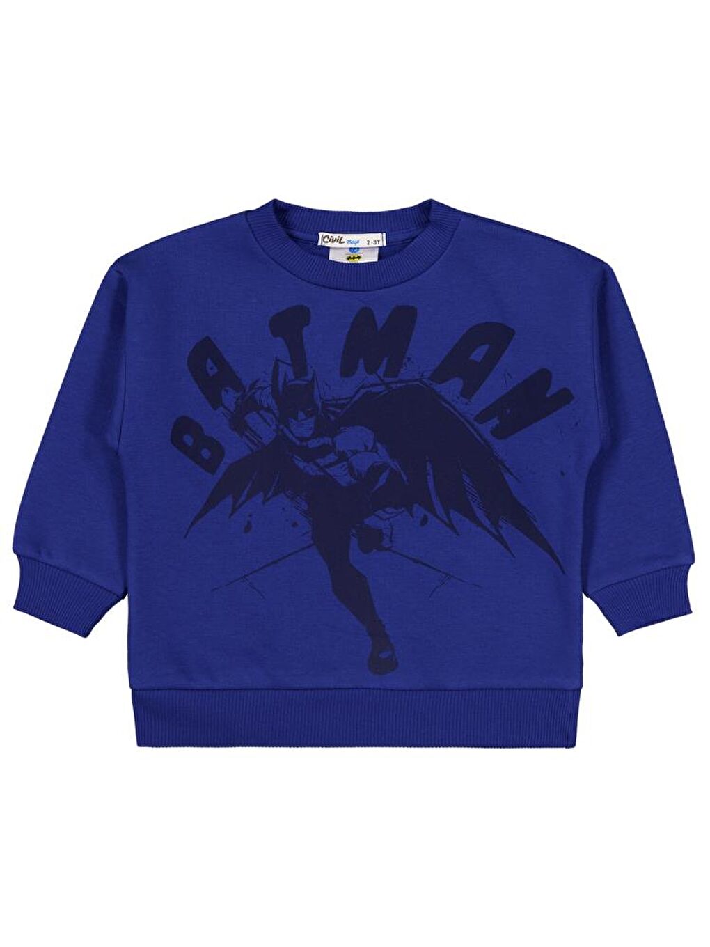 Karartma Baskılı 2-5 Yaş Sweatshirt - Mavi 2-3 Yaş