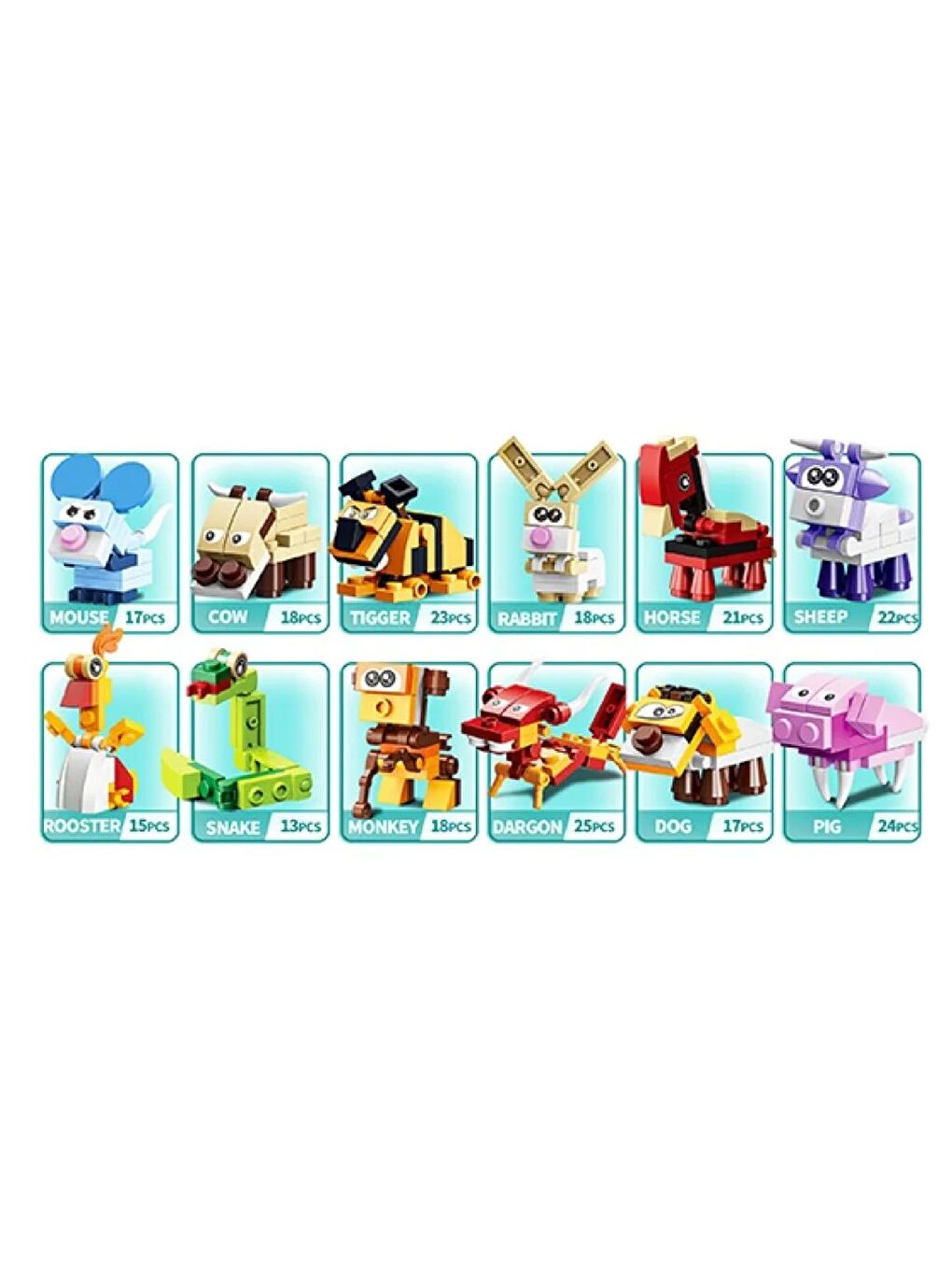 Bricks Lego Hayvanlar 06 Snake 13 Parça (SM198B-06) GKO-3