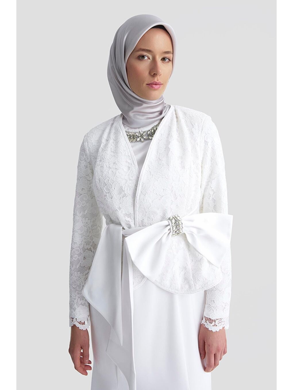 Abiye 25Yd9184 Beyaz