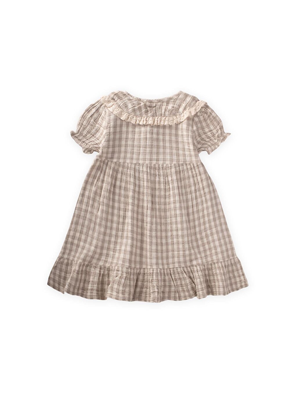 Bej Kız Çocuk Elbise-2