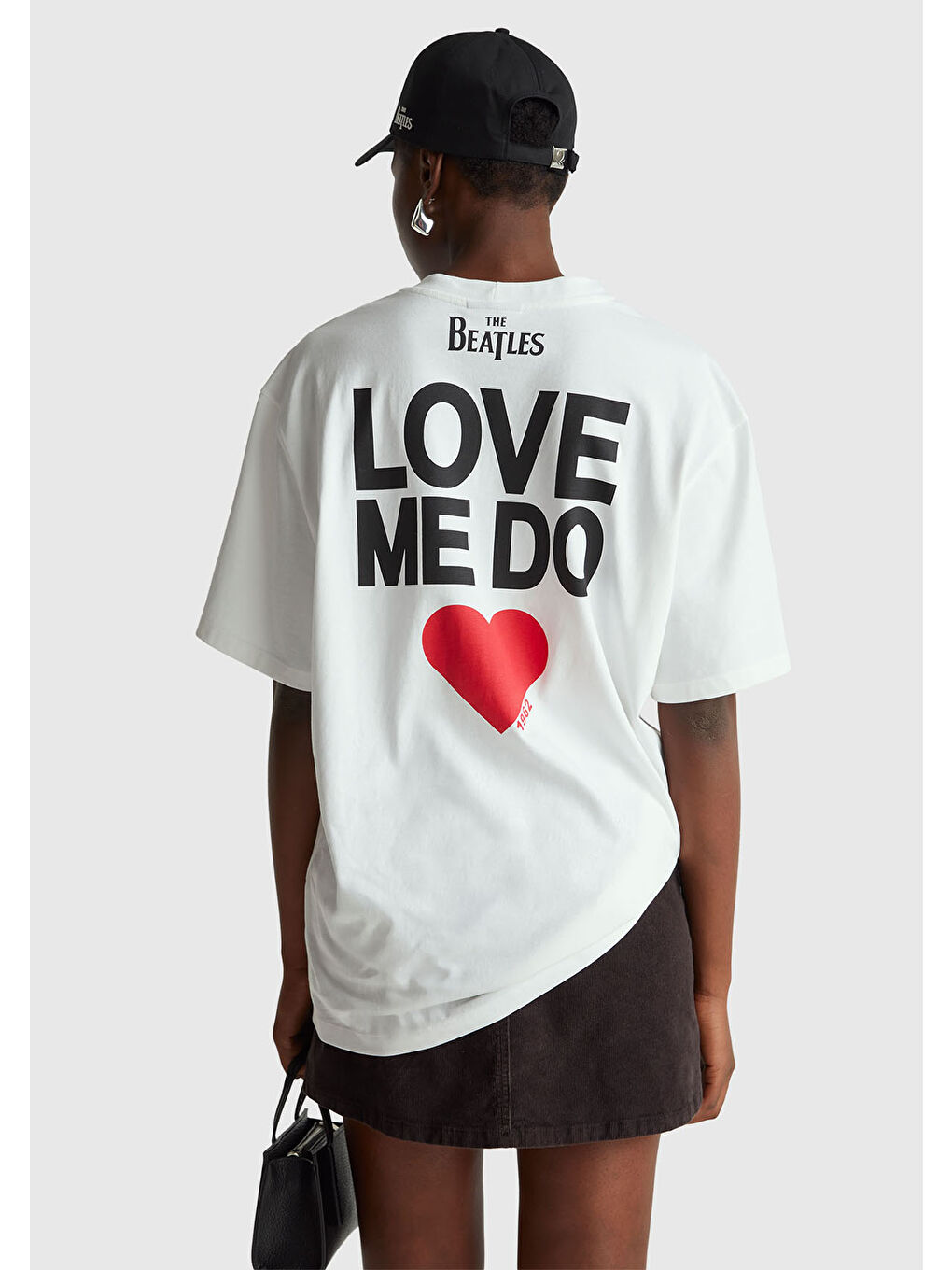 Unisex Beyaz %100 Pamuk The Beatles Baskılı T-Shirt-3