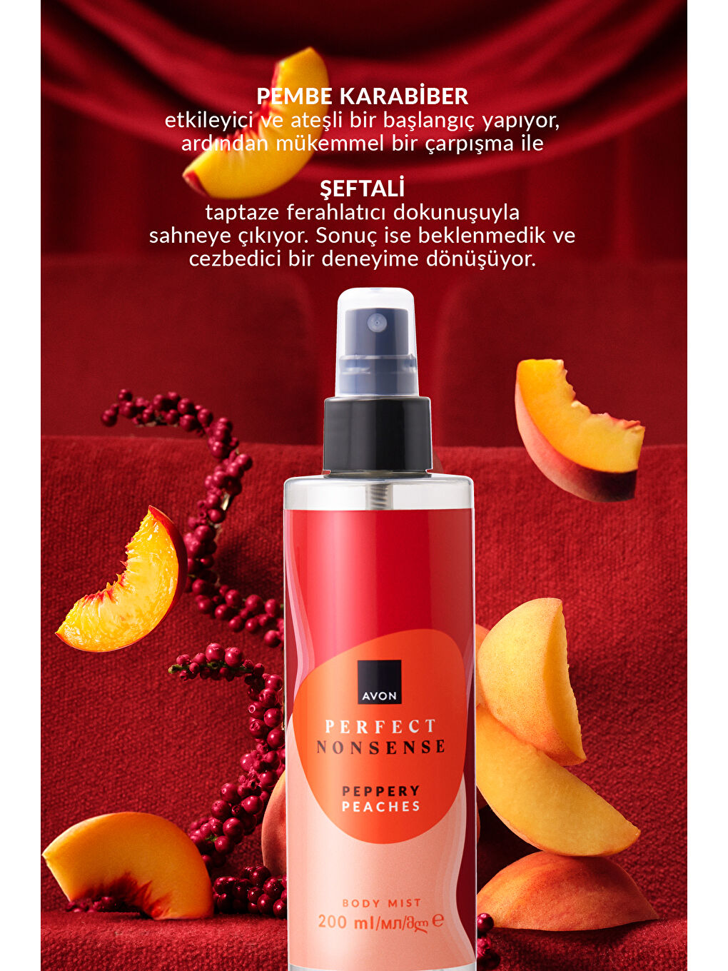 Perfect Nonsense Peppery Peaches Vücut Spreyi 200ML-2