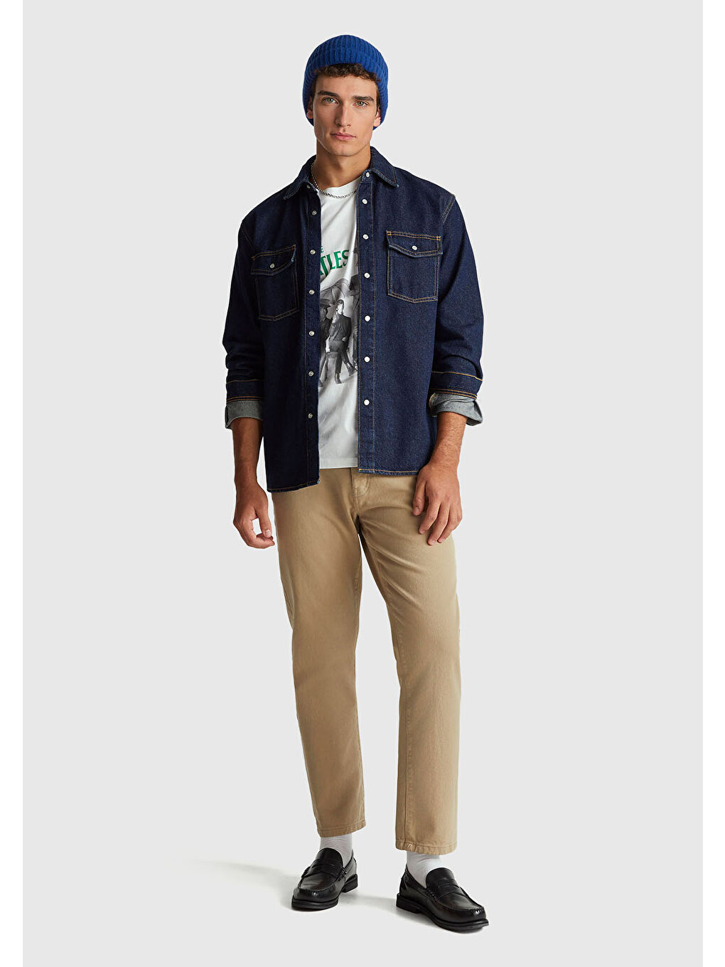 Unisex Beyaz-Siyah %100 Pamuk The Beatles Baskılı T-Shirt-6