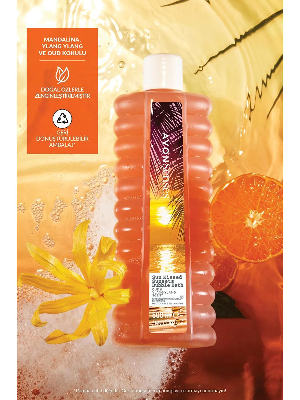 AVON Renksiz Senses Sun Kissed Sunsets Banyo Köpüğü 500 Ml. - 2