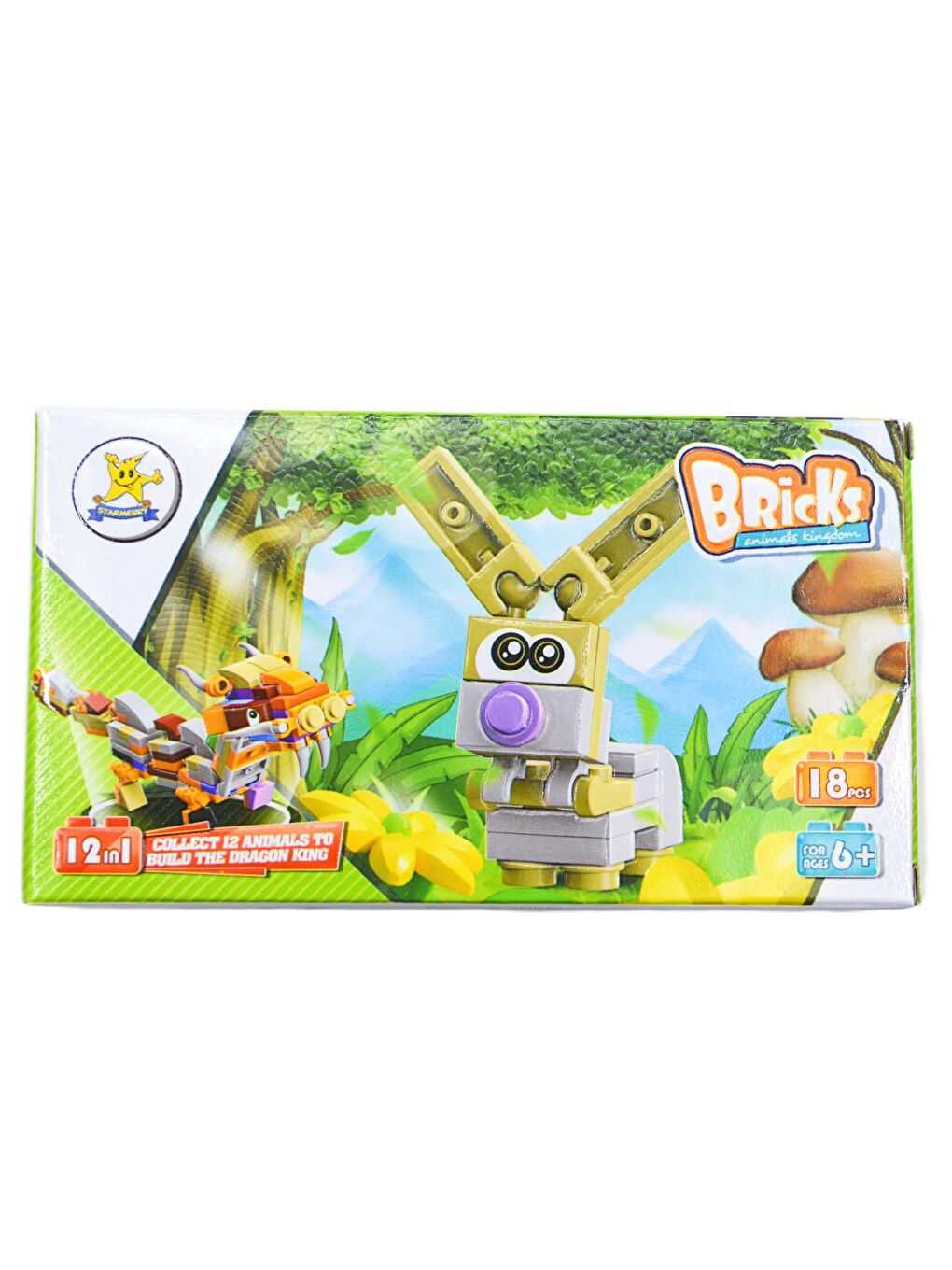 Bricks Lego Hayvanlar 04 Rabbit 18 Parça (SM198B-04) GKO