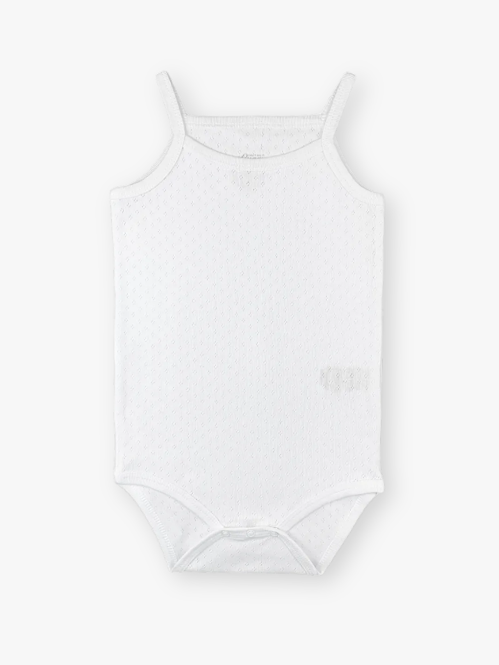 Beyaz Kare Yaka Pamuklu İp Askılı Kız Bebek Jakarlı Çıtçıtlı Body 5'li (Yenidoğan - 5 Yaş)-1