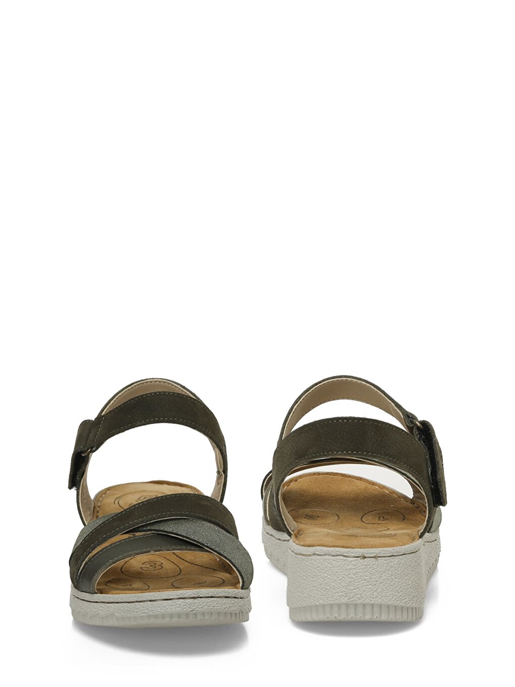 105502.Z5FX Haki Kadın Comfort Sandalet-4