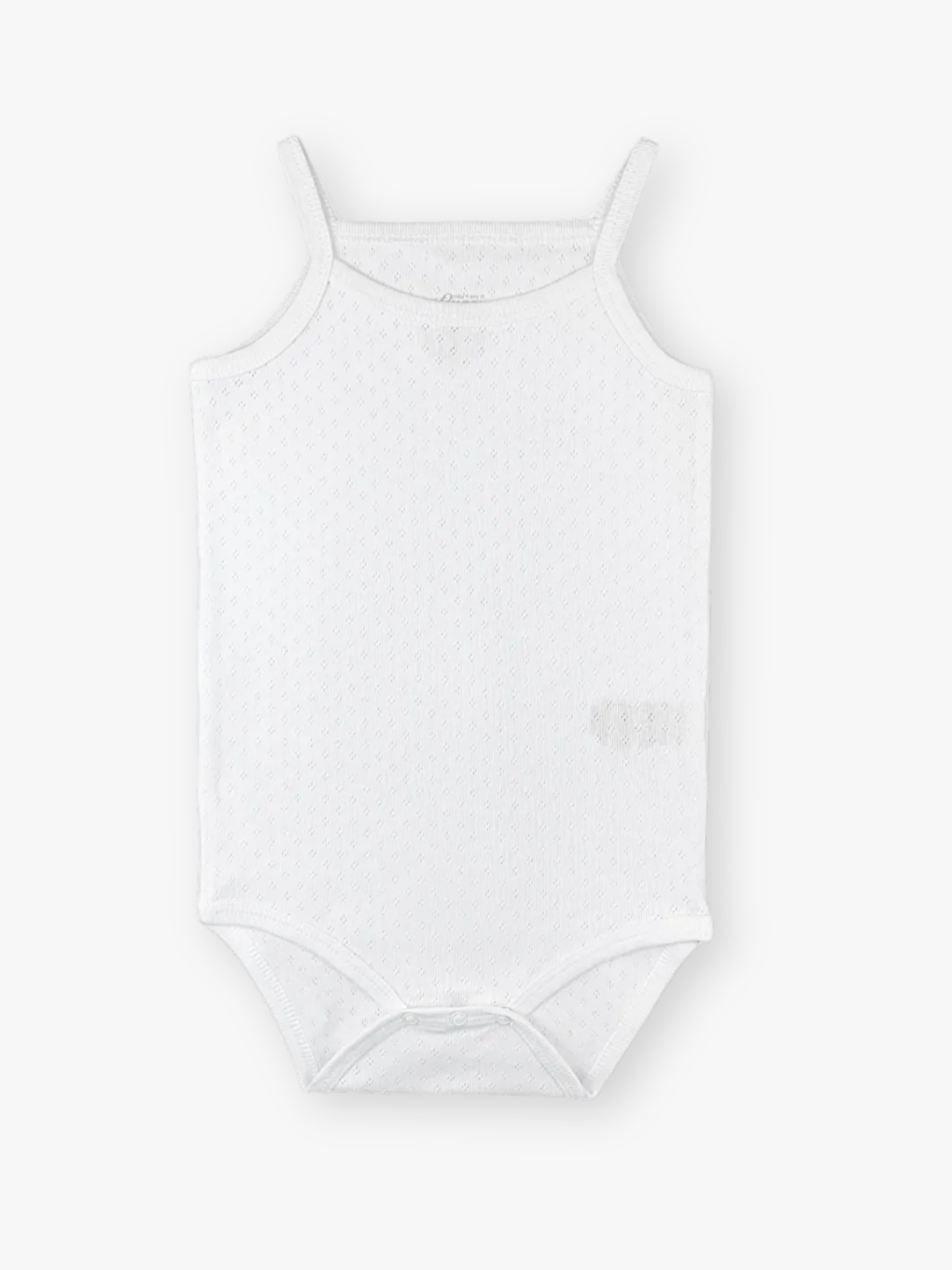 Beyaz Kare Yaka Pamuklu İp Askılı Kız Bebek Jakarlı Çıtçıtlı Body 3'lü (Yenidoğan - 5 Yaş)-1