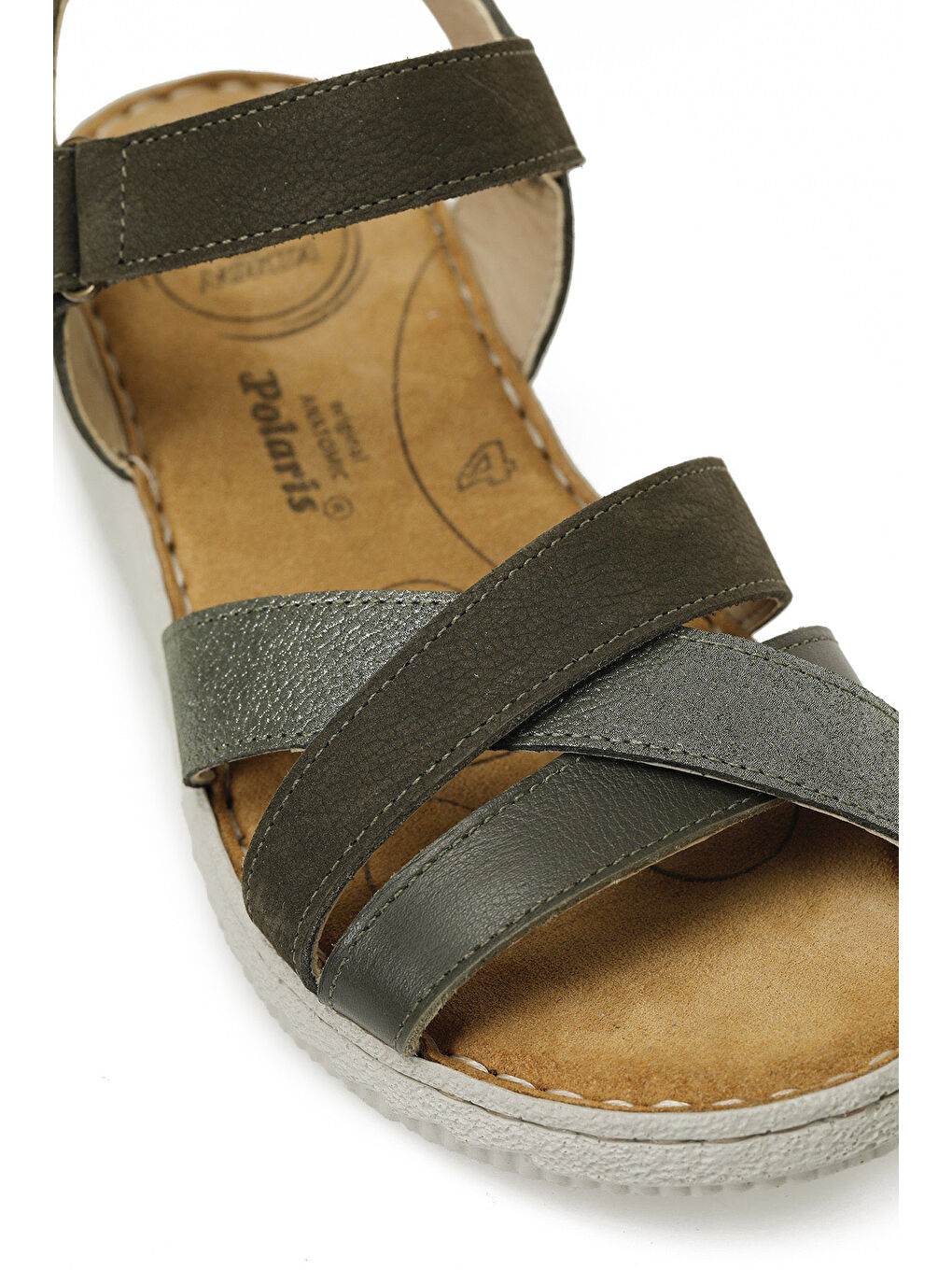 105502.Z5FX Haki Kadın Comfort Sandalet-6