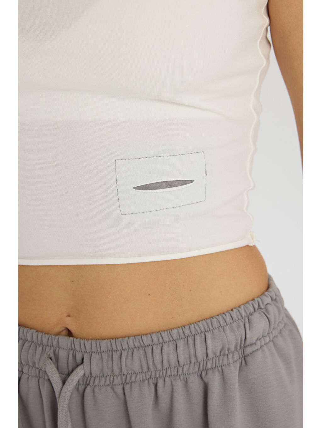 Gri Scarlet Duman Crop Eşofman Takım-7