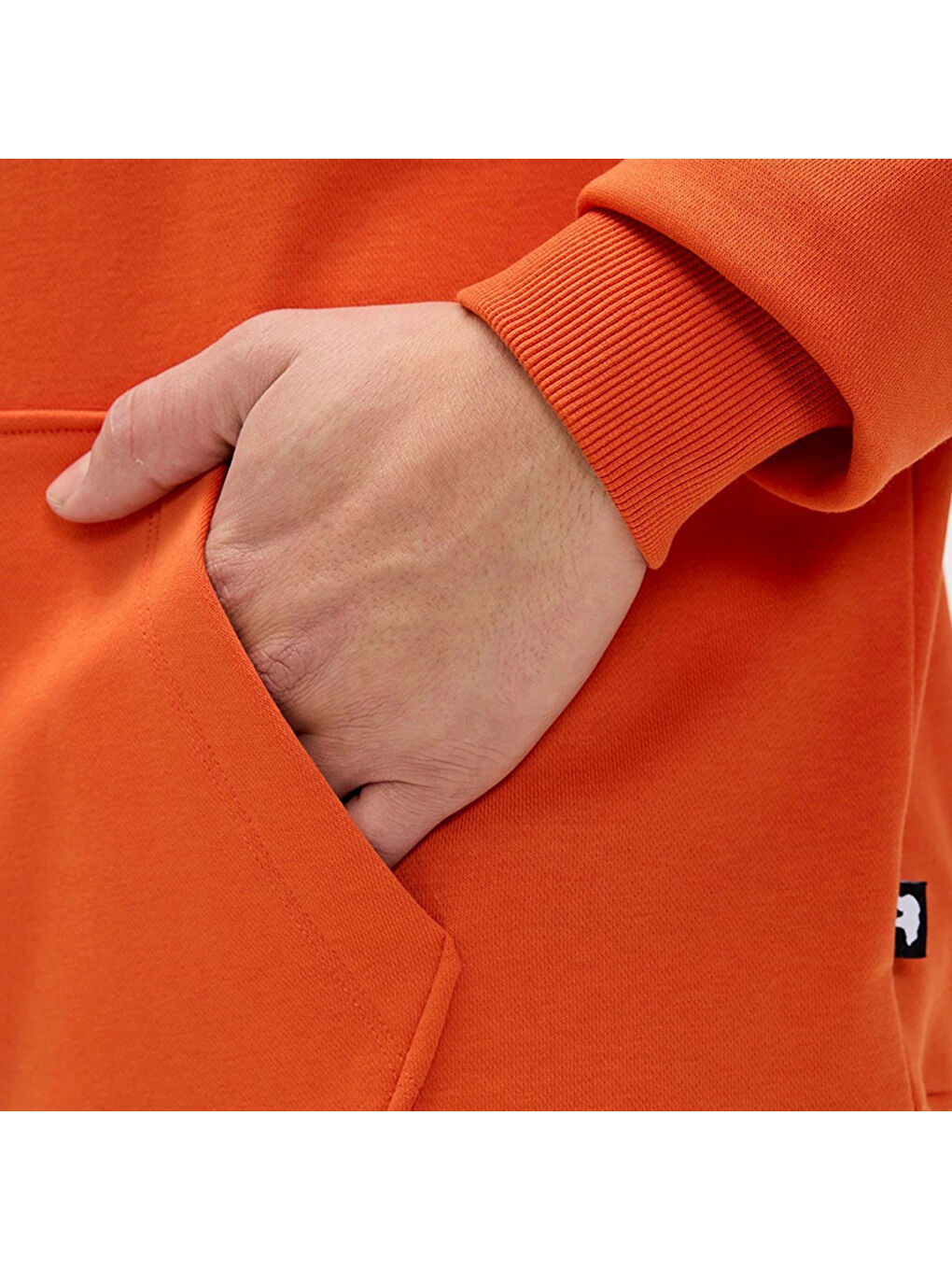 Drake Oversize Erkek Turuncu Kapüşonlu Hoodie-2