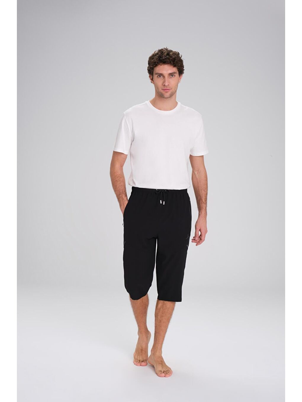 Siyah Uzun Erkek Havuz Ve Deniz Şortu 2426