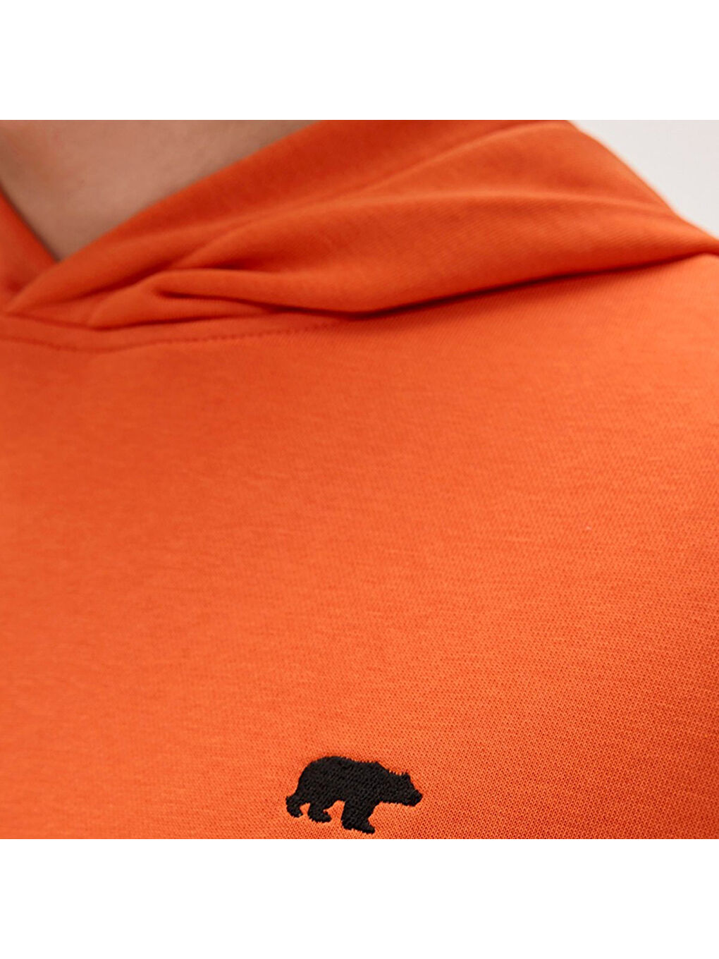 Drake Oversize Erkek Turuncu Kapüşonlu Hoodie-3