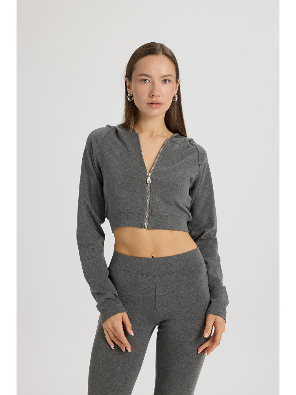 Remy Fermuarlı Antrasit Eşofman Takım