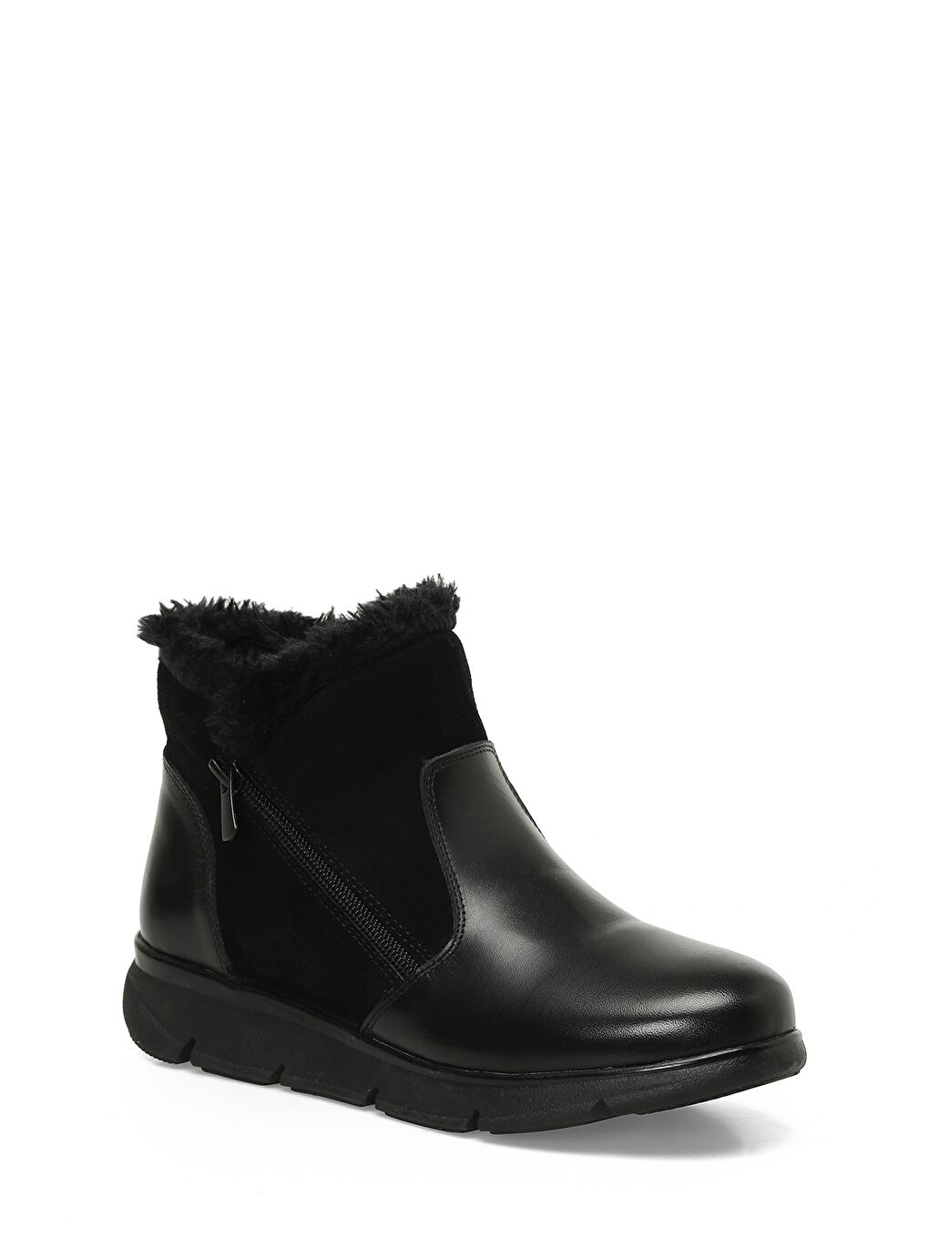 105314.Z4PR Siyah Kadın Düz Bot-1