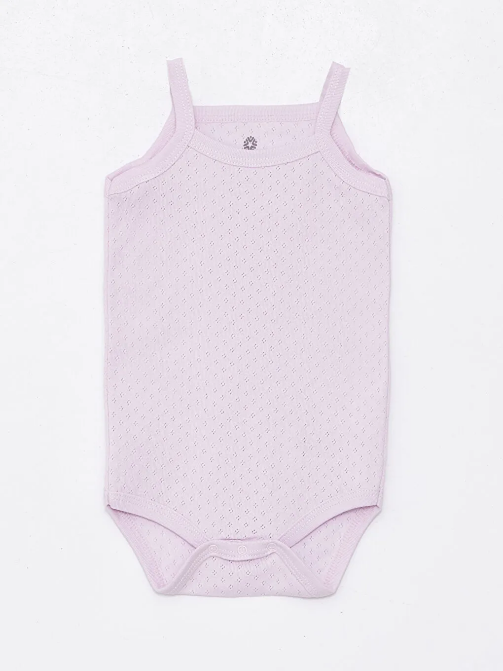 Pembe Kare Yaka Pamuklu İp Askılı Kız Bebek Jakarlı Çıtçıtlı Body 3'lü (Yenidoğan - 5 Yaş)-1