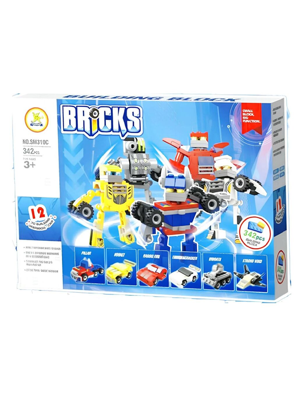 Bricks Lego Transformers 6 Lı Set 342 Parça (SM310) GKO