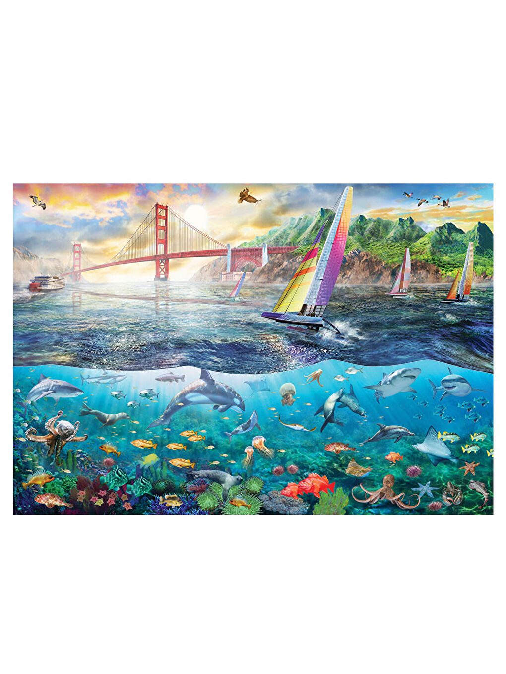 Puzzle 2000 Parça San Francisco Köprüsü 3968-1