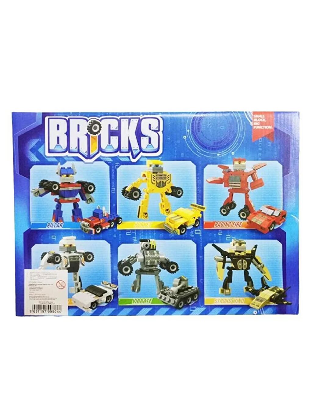 Bricks Lego Transformers 6 Lı Set 342 Parça (SM310) GKO-1