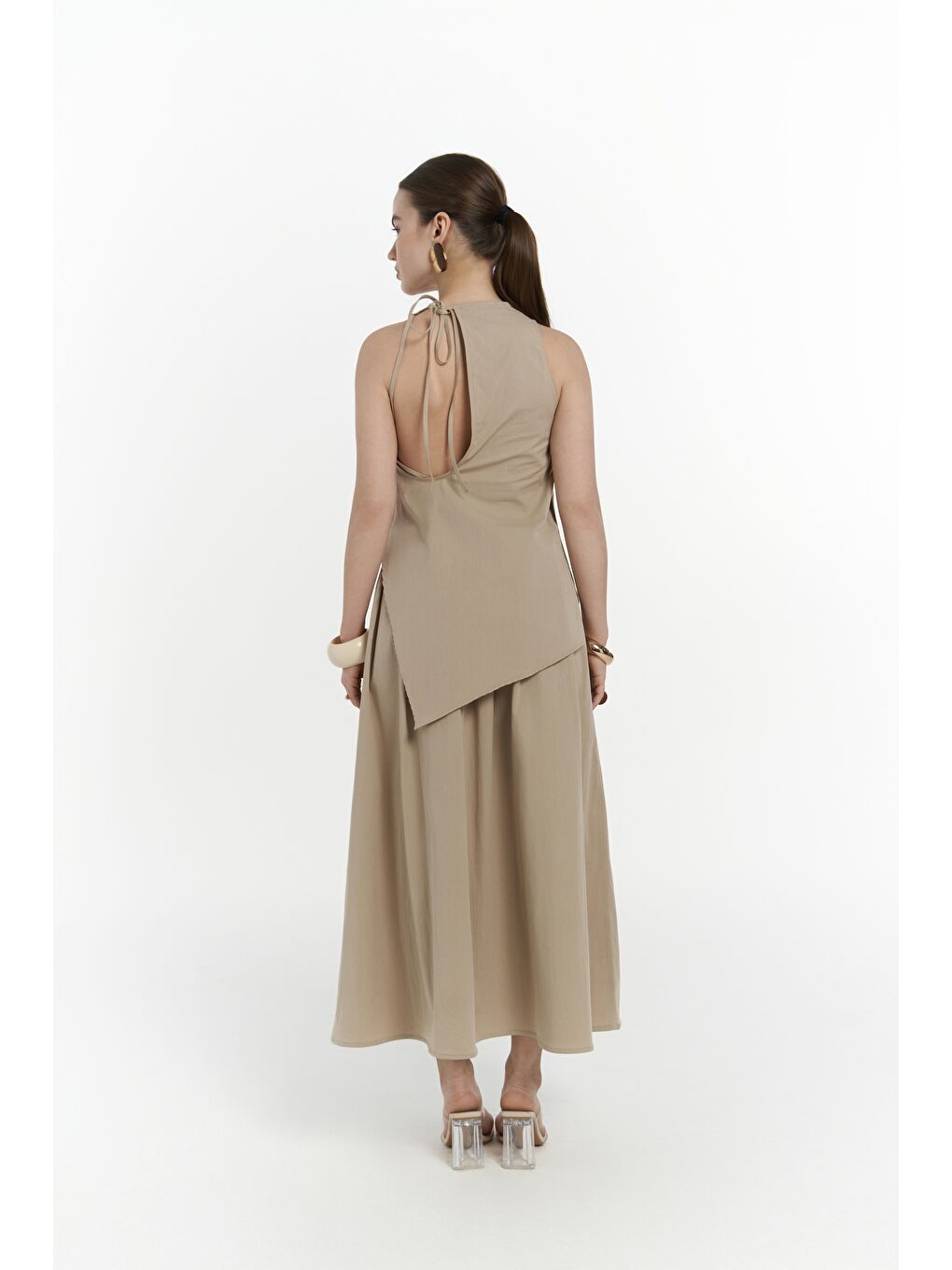 Delos Bej Bluz Etek Takım-3