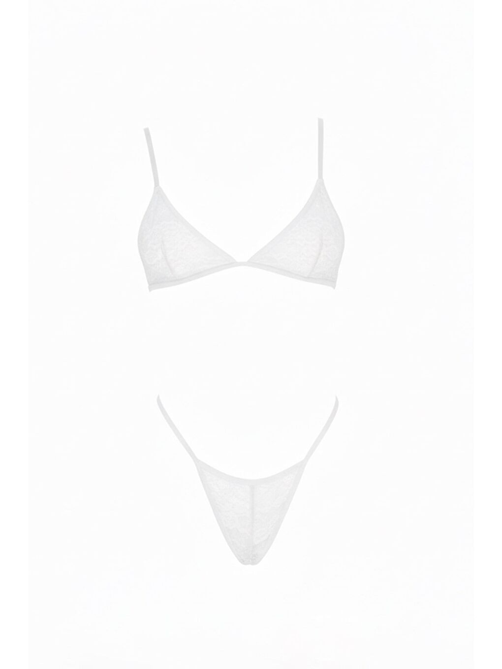 Ekru 4Lü Bralet Set Krem-2