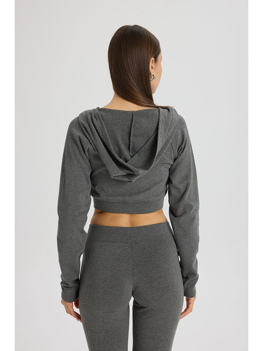 Remy Fermuarlı Antrasit Eşofman Takım-3