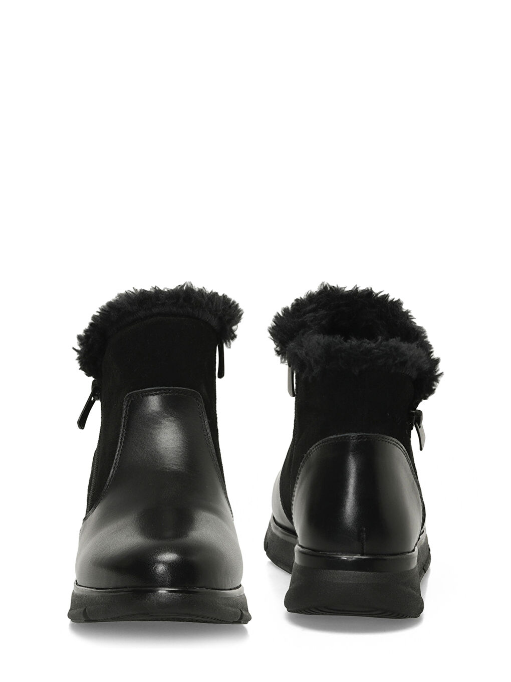 105314.Z4PR Siyah Kadın Düz Bot-4