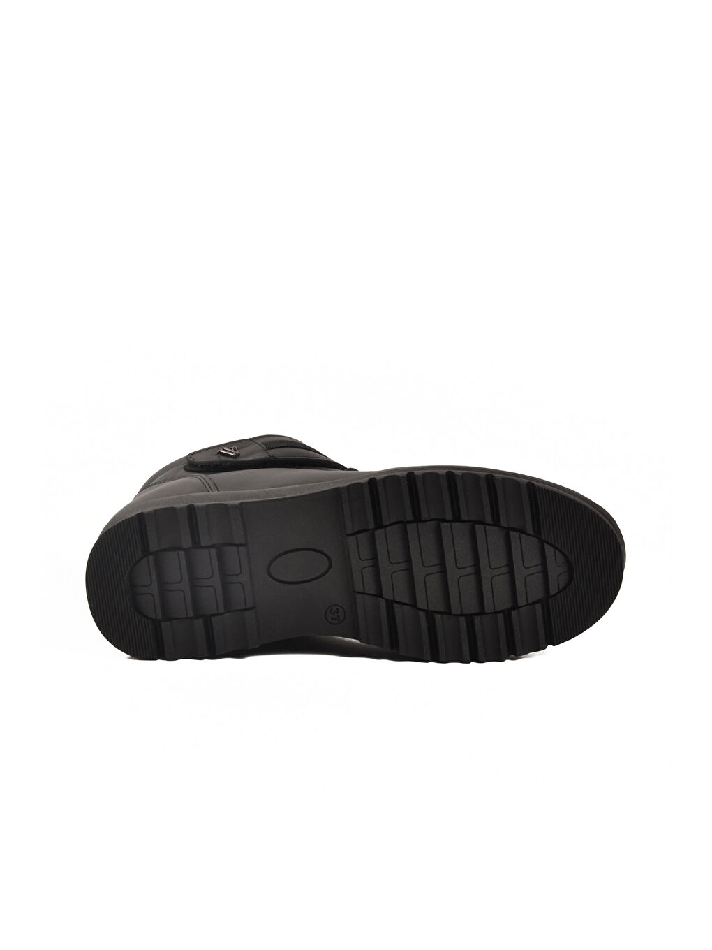 Siyah Hakiki Deri Anatomik Polarlı Kaymaz Kadın Bot Z438 Z-4