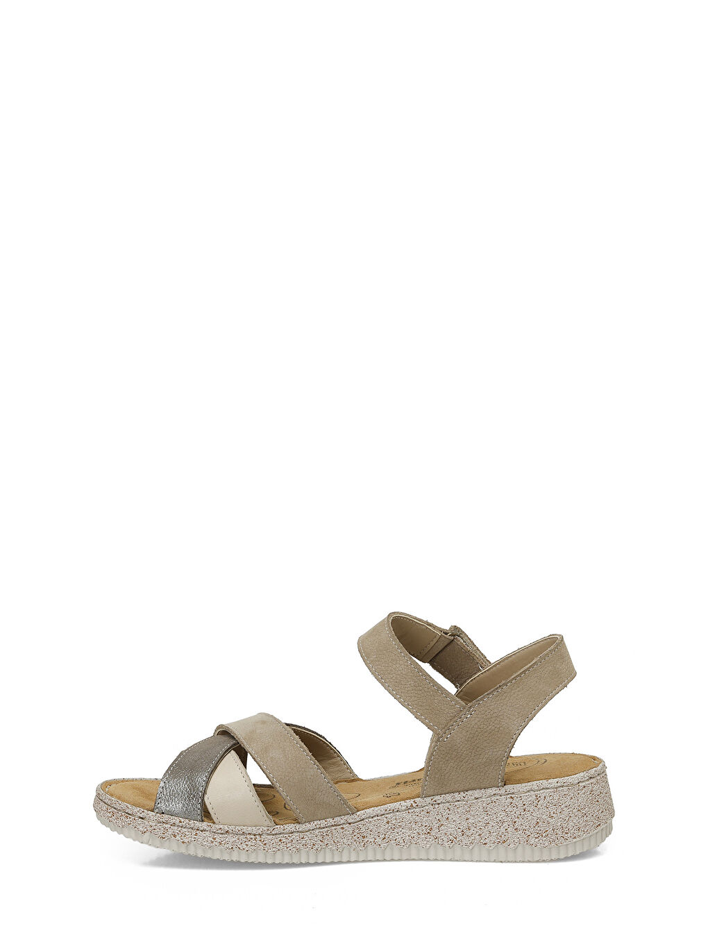 105502.Z5FX Bej Kadın Comfort Sandalet-2