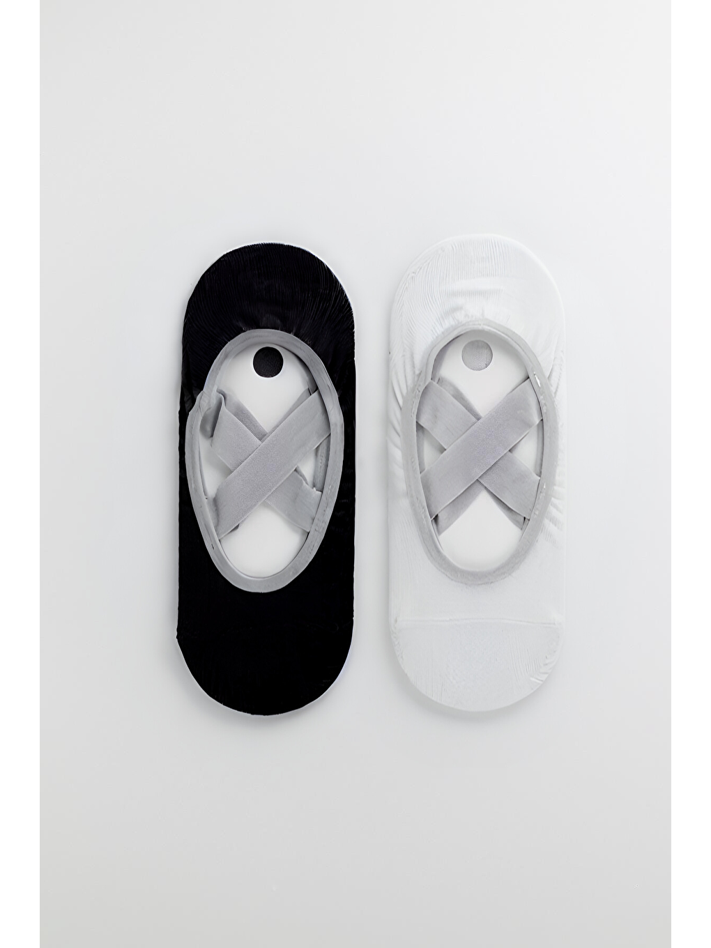 Kadın 2'Li Asta Yoga / Pilates Çorabı Siyah / Beyaz