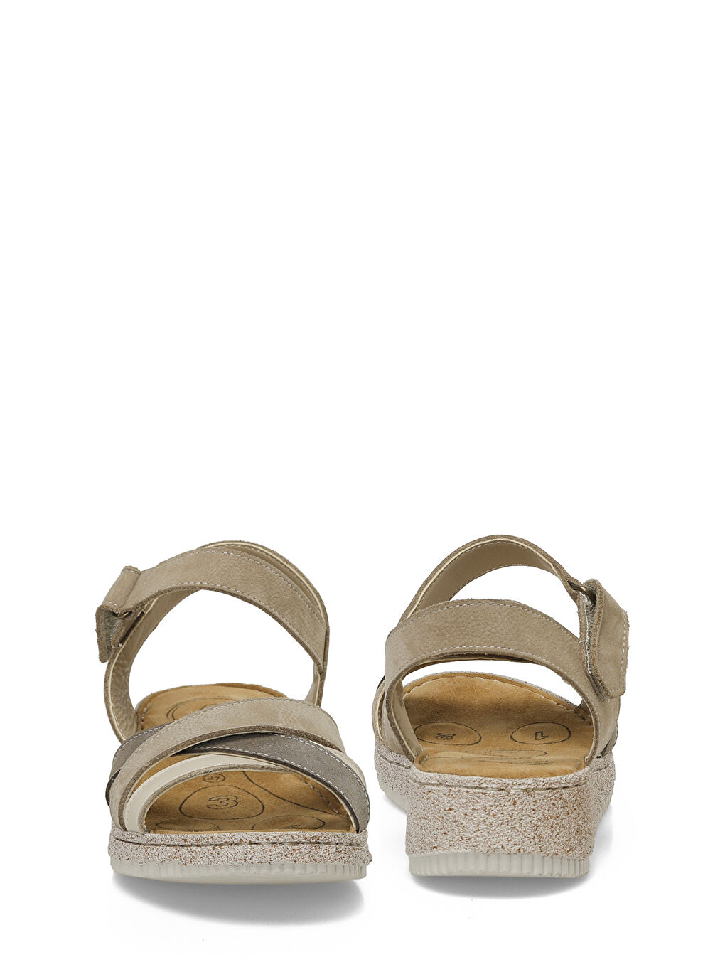 105502.Z5FX Bej Kadın Comfort Sandalet-4