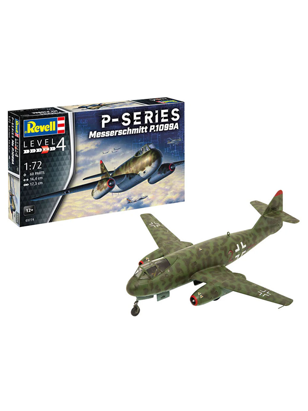 Maket Model Kit Uçak Messerschmitt P.1099A - P-Series 3774