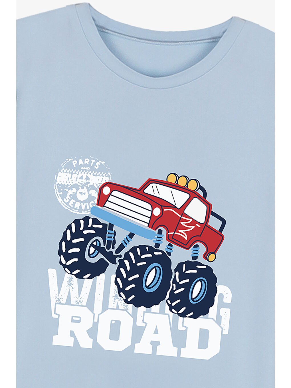 Mavi Erkek Çocuk Pamuklu Kısa Kollu Baskılı Pijama Takımı-4