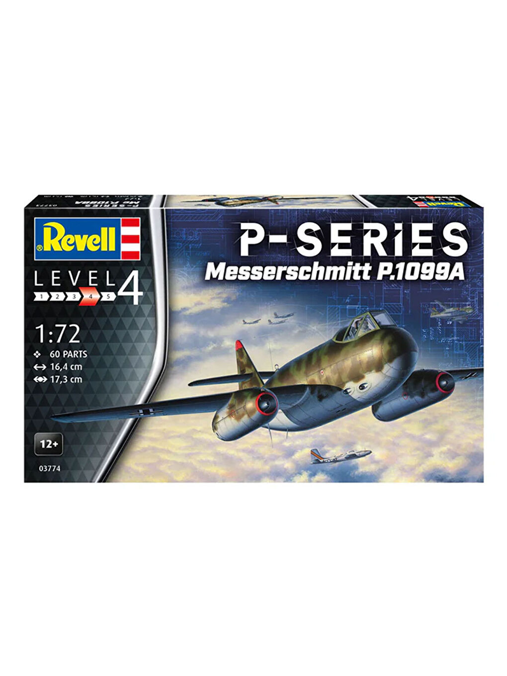 Maket Model Kit Uçak Messerschmitt P.1099A - P-Series 3774-1
