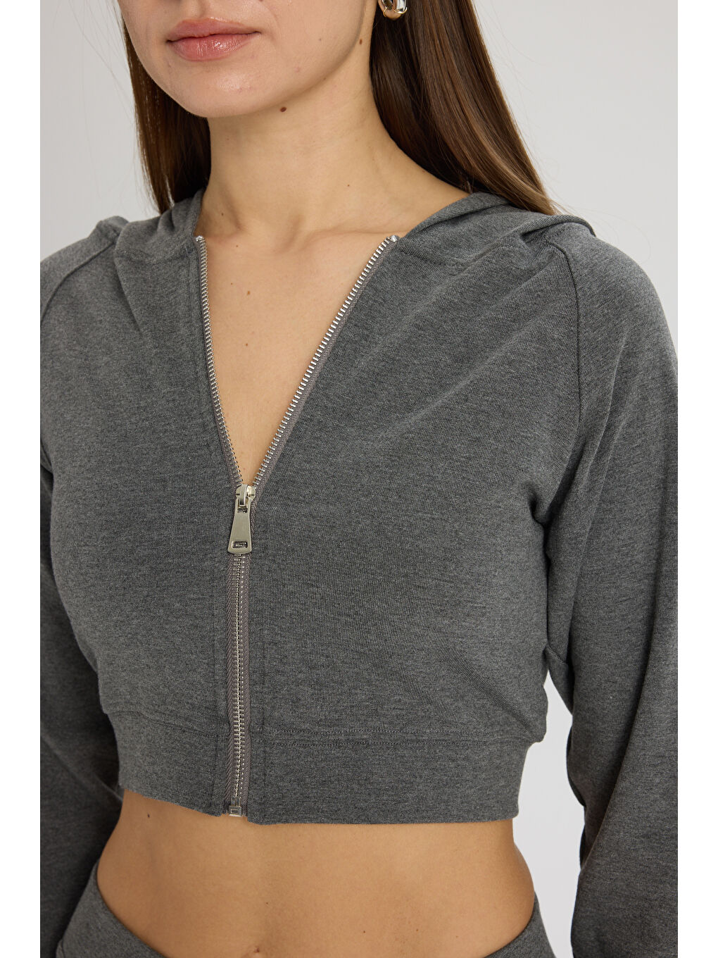 Remy Fermuarlı Antrasit Eşofman Takım-6